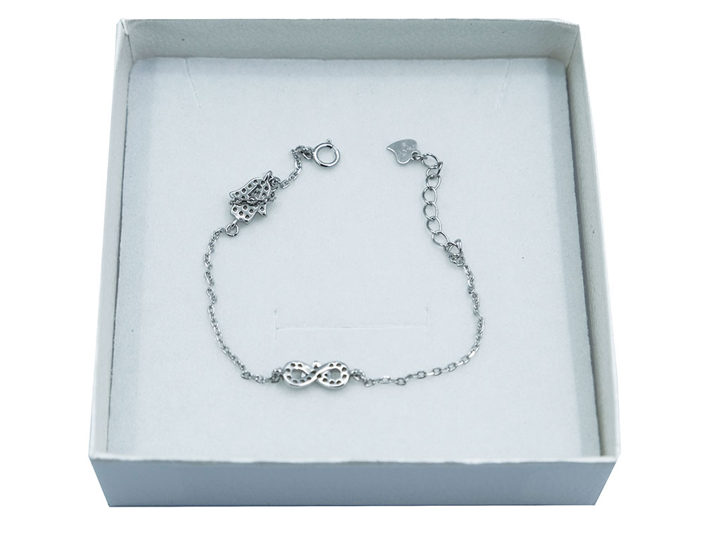 Silver Bracelet Fatima Knot