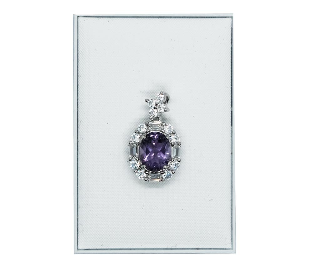Silver Pendant Amethyst