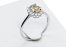 Silver Ring Citrine Adjustable