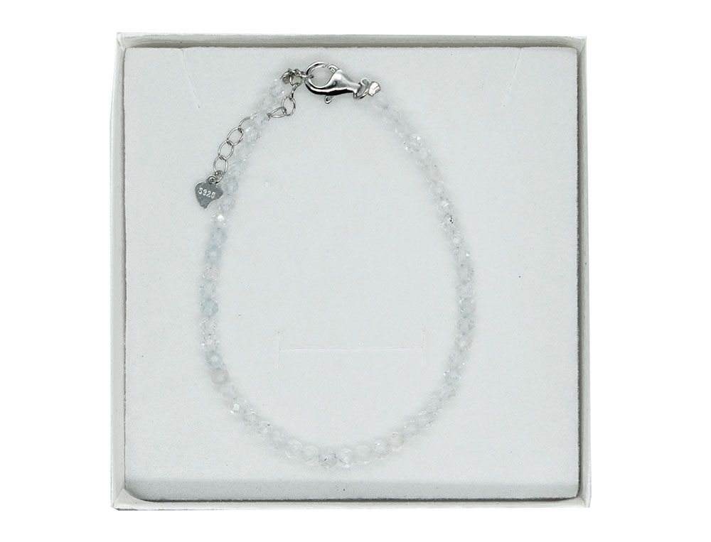 Silver Bracelet 3mm Topaz