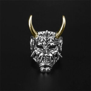 Ring Oni Mask Demon Head