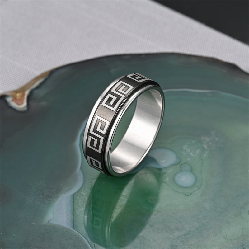 Ring Stainless Steel Waves