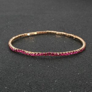Bracelet Purple Rhinestones