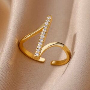 Ring Geometric Gold Plated