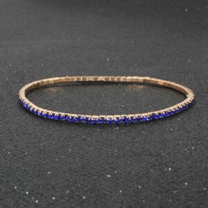 Bracelet Blue Rhinestones