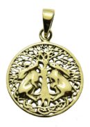 Pendant Bronze Hares 2.8cm Lisa Parker Licensed