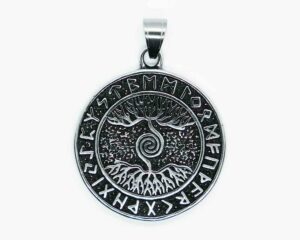Pendant Steel TOL With Runes
