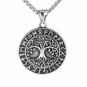 Pendant Steel TOL With Runes
