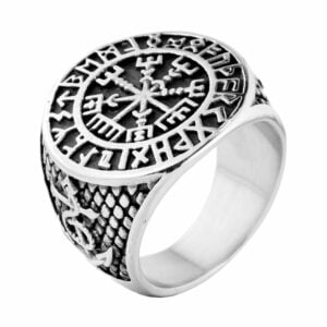 Ring Steel Viking Vegvisir