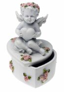 Box Heart With Cherub Ivory 6pcs For £1.50 Each