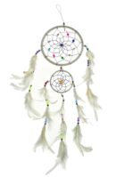 Dream Catcher White Natural W12L40cm