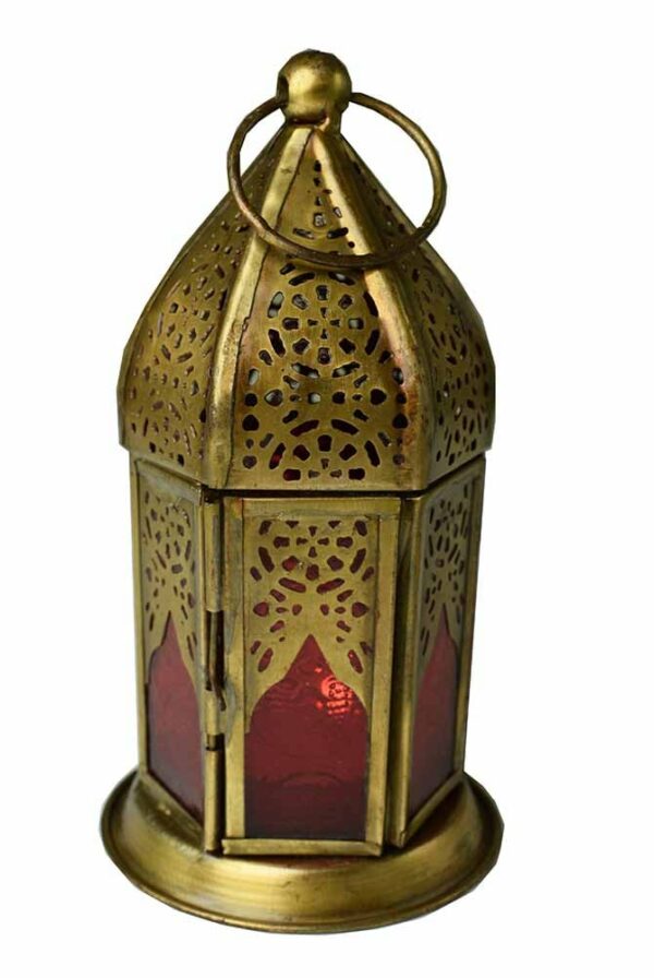 Lantern Candle Holder Red