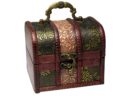 Box Wooden Chest 12X10X10cm