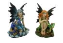 Fairy With Dragon Set Of 2. 3PCS BULK BUY
