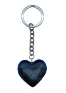 Keyring Heart Blue 40mm