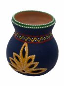 Oil Burner Clay Blue Floral