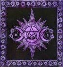Altar Cloth Triple Moon Purple 105X105cm