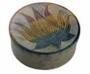 Soapstone Box 3" Lotus