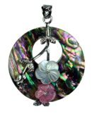 Pendant Flower On Donut 40mm