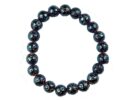 Bracelet Blue Plated Lava Bead