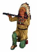 Indian Holding Peace Pipe