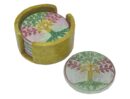 Soapstone Coaster X 6 Multi (Colour may vary from picture)