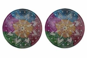 Soapstone Incense Plate 5" X2