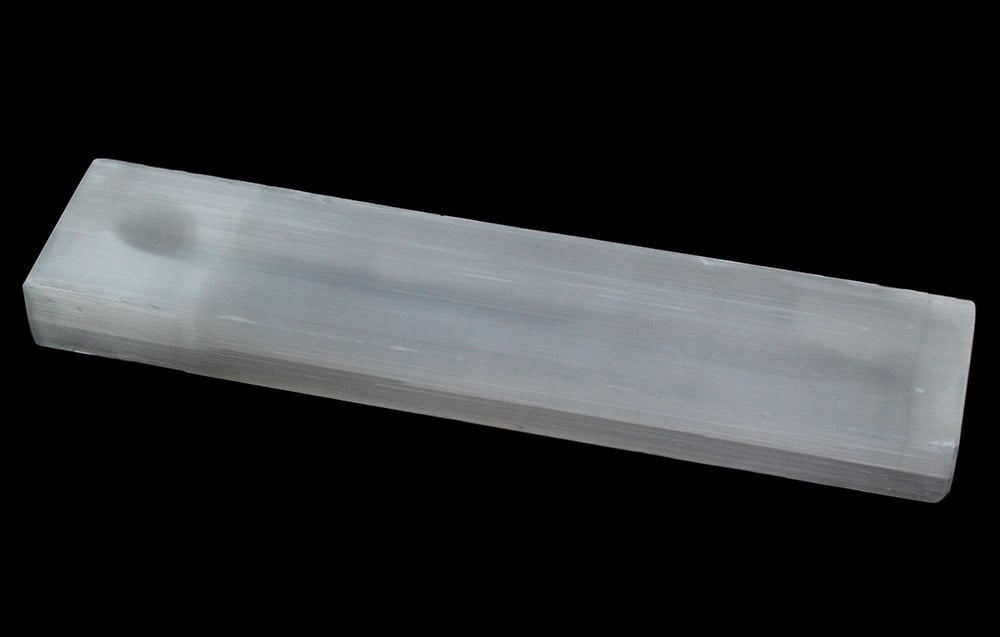 Selenite Ingot Groove 20x4.5cm