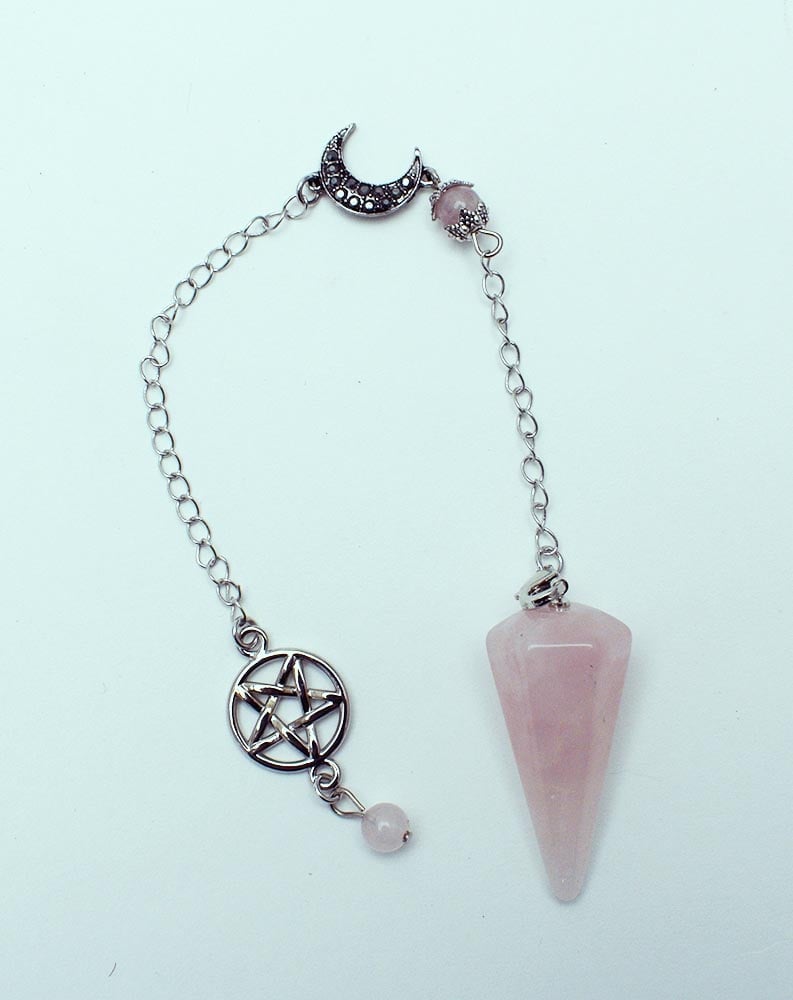 Pendulum Pentagram Rose Quartz