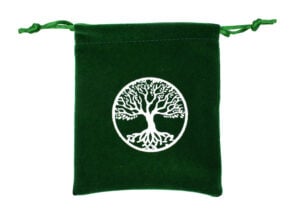Pouch Velvet Green Tree Of Life 5PCS