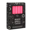 Spell Candles Friend Pink X12