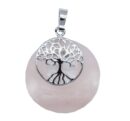 Pendant Donut TOL Rose Quartz