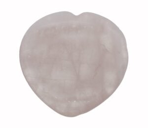 Worry Stone Heart Rose Quartz