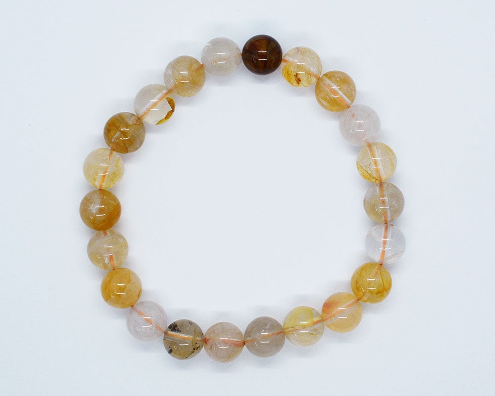 Bracelet 8mm Bead Gold Healer