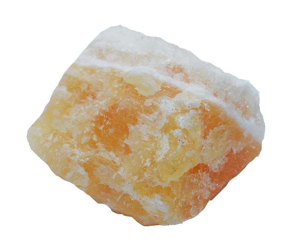 Stone Rough Orange Calcite 3x3cm