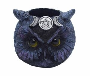 Owl With Ears T-Light Holder