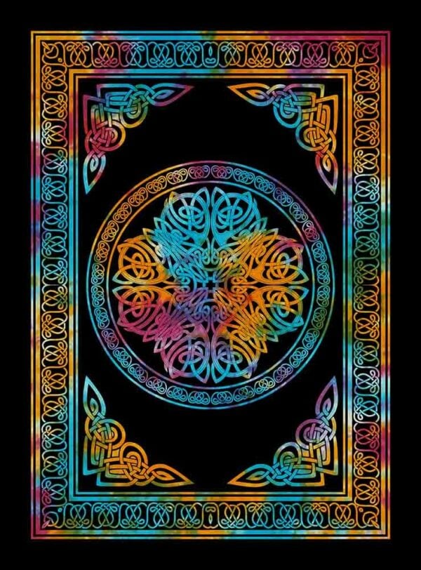 Bedspread Single Celtic Circle Multicolour