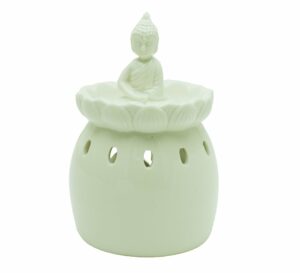 Oil Burner Buddha Sitting Top