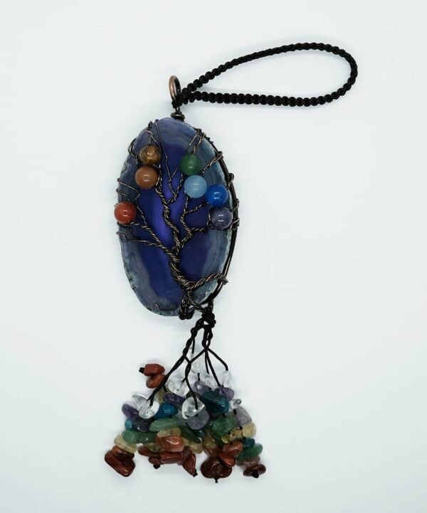 Hanger TOL On Agate Slice Purple