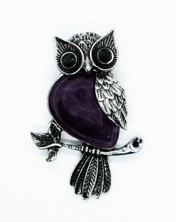 Pendant Owl Amethyst