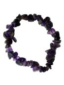 Bracelet Stone Chipped Amethyst 7 Inch