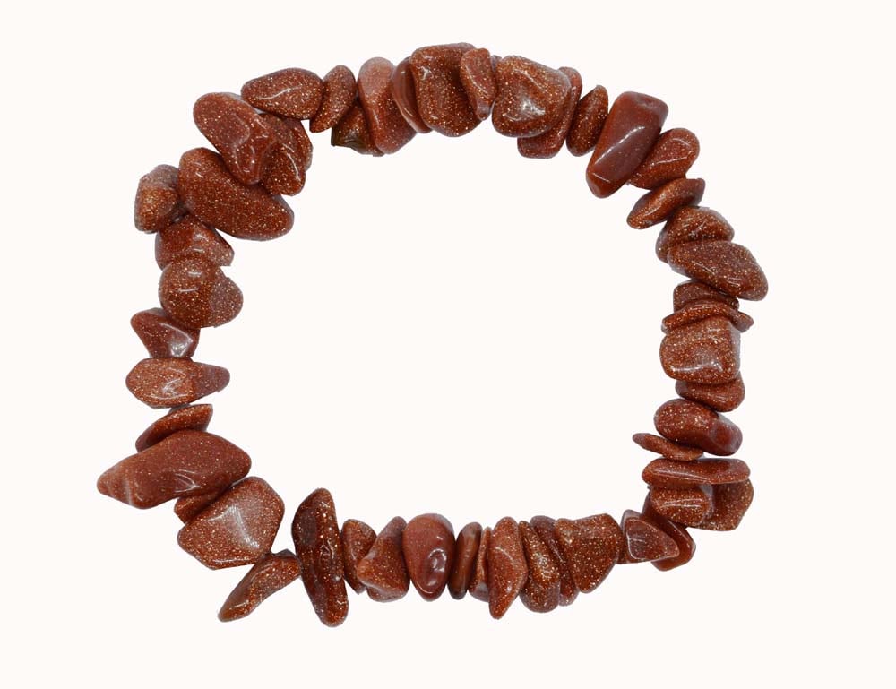 Bracelet Stone Chipped Gold Stone