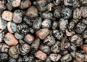 Tumblestone Red Snowflake Obsidian