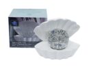 Clam With Glitter Pearl White