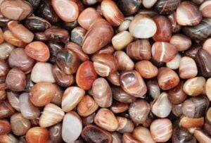 Tumblestone Orange Banded Agate