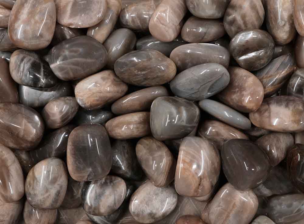 Tumblestone Black Moonstone