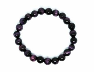 Bracelet 8mm Bead Purple Tiger Eye