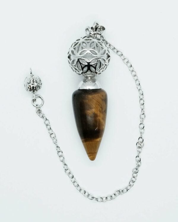 Pendulum Ball Tiger Eye Wand