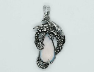 Pendant Dragon On Drop Opalite