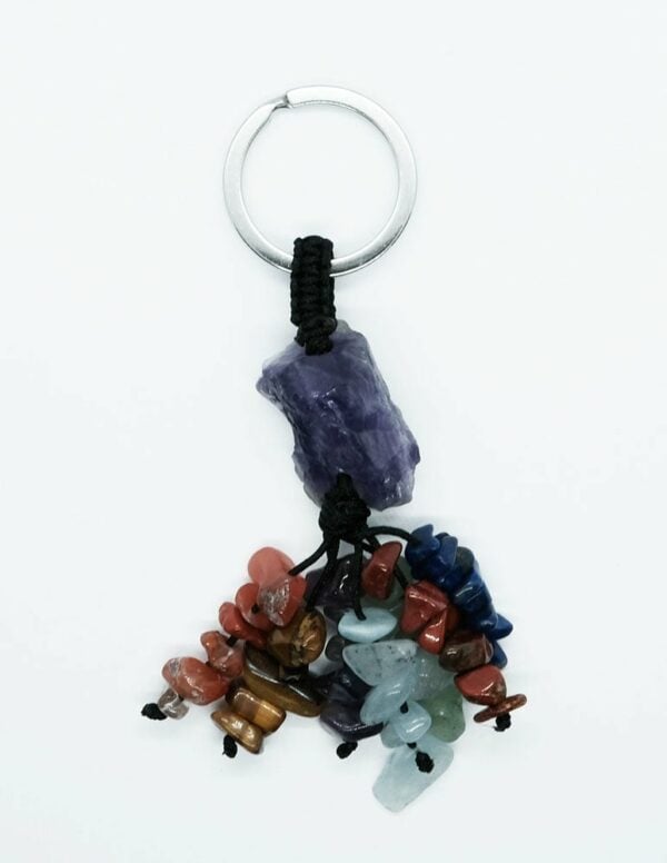 Keyring Rough Amethyst Chakra